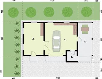Parter projektu - G323 budynek gospodarczy