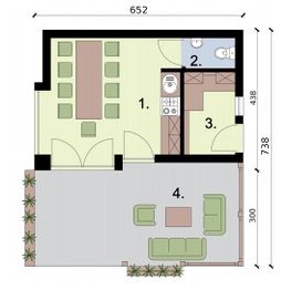 Parter projektu - KL5 Kuchnia letnia / Bud. gospodarczy
