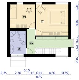 Piętro 1 projektu - PS-TEC-60-25