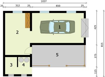 Parter projektu - G285 budynek gospodarczy