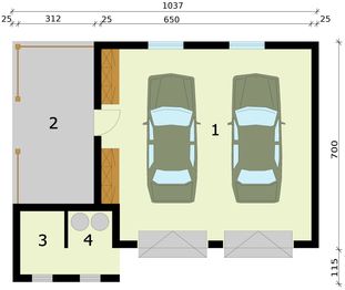 Parter projektu - G287 budynek gospodarczy