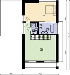 Piętro 1 projektu - PS-GJ-70-20-V4