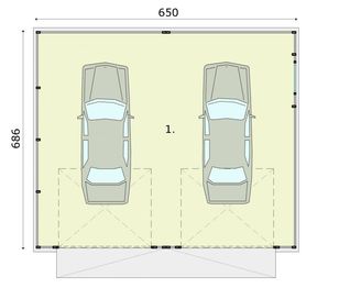 Parter projektu - GB18 projekt budynku gospodarczego
