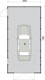 Parter projektu - GB29 projekt budynku gospodarczego