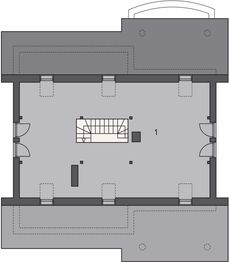 Poddasze projektu - Miłka wersja z poddaszem uzytkowym
