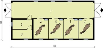 Parter projektu - S35 Stajnia dla koni - 4 boksy