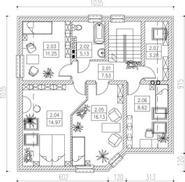 Poddasze projektu - Kap