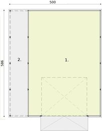Parter projektu - GB10 projekt budynku gospodarczego