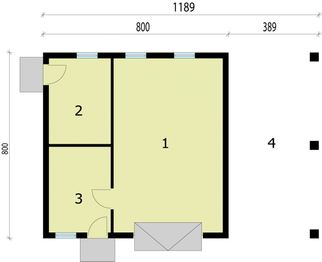 Parter projektu - G213 budynek gospodarczy