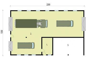 Parter projektu - G230 budynek gospodarczy