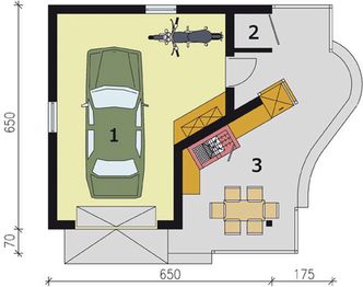 Parter projektu - G173 budynek gospodarczy