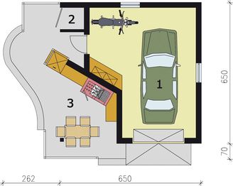 Parter projektu - G184 budynek gospodarczy