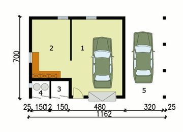 Parter projektu - G119 budynek gospodarczy