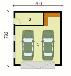Parter projektu - G129 budynek gospodarczy