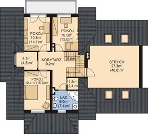 Poddasze projektu - APS 075 + 2G