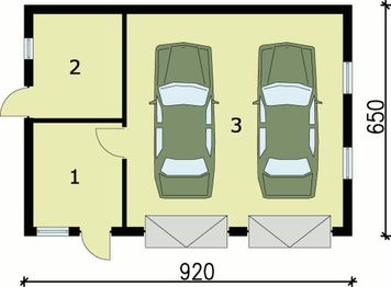 Parter projektu - G84 budynek gospodarczy