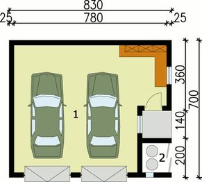 Parter projektu - G97 budynek gospodarczy