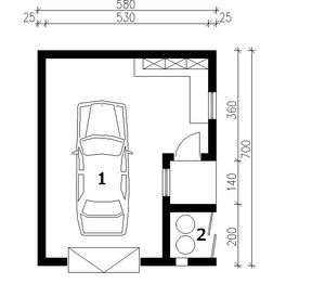 Parter projektu - G101 budynek gospodarczy