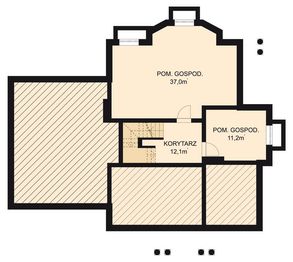 Piwnica projektu - APS 105 + P + 2G