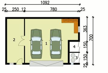 Parter projektu - G104 budynek gospodarczy