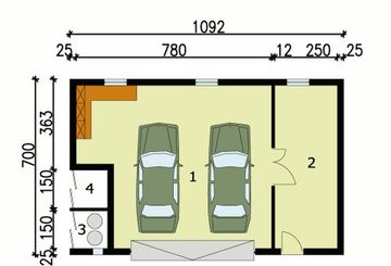 Parter projektu - G105 budynek gospodarczy