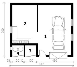 Parter projektu - G115 budynek gospodarczy
