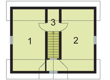 Poddasze projektu - G34 budynek gospodarczy