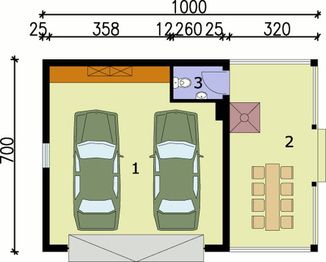 Parter projektu - G59 budynek gospodarczy