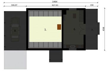 Poddasze projektu - Montevideo