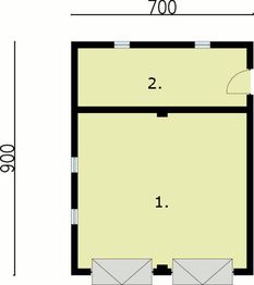 Parter projektu - G1 budynek gospodarczy
