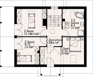 Poddasze projektu - Milicz 9 dw