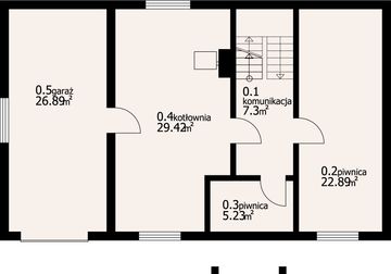 Piwnica projektu - Milicz 9 dw