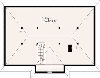 Poddasze projektu - Chmielniki m8