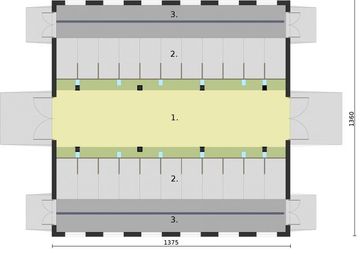Parter projektu - Bi1 - Obora na 22 krowy Budynek inwentarski