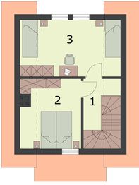 Poddasze projektu - Oklahoma dom letniskowy z poddaszem