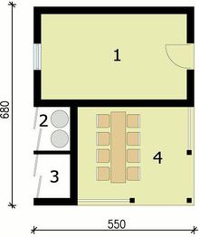 Parter projektu - G150 budynek gospodarczy