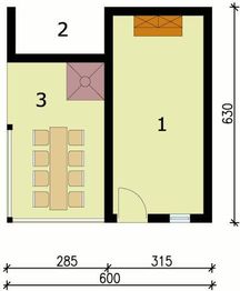 Parter projektu - G44 budynek gospodarczy bez bramy