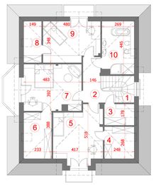 Poddasze projektu - Dom pod słońcem