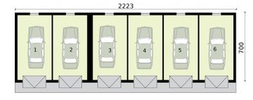 Piętro 1 projektu - G317 budynek gospodarczy