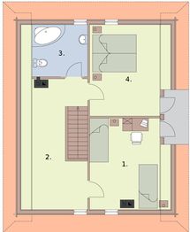 Poddasze projektu - Ontario z płazów drewnianych