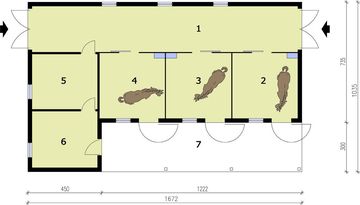 Parter projektu - S37 Stajnia angielska dla koni - 3 boksy