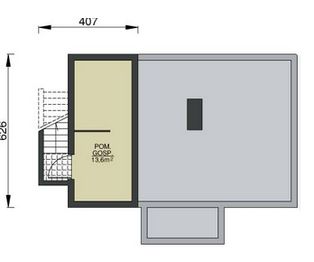 Rzut Piwnicy projektu - L-3