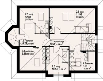 Poddasze projektu - Zarzecze małe