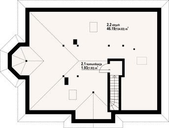 Poddasze projektu - Zadębie