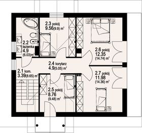 Poddasze projektu - Maków 2p