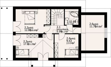 Poddasze projektu - Świdnica 2 mbg