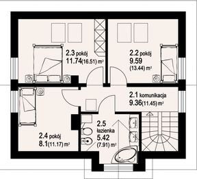 Poddasze projektu - Mielno