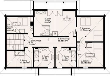 Poddasze projektu - Gdów 31 dwh