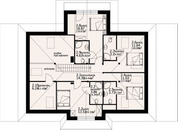 Poddasze projektu - Wolimierz dw
