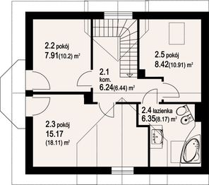 Poddasze projektu - Gilowo
